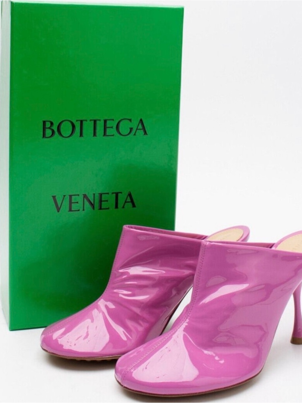 Bottega Venetta Dot Sockpatent mule size 8 NWT
